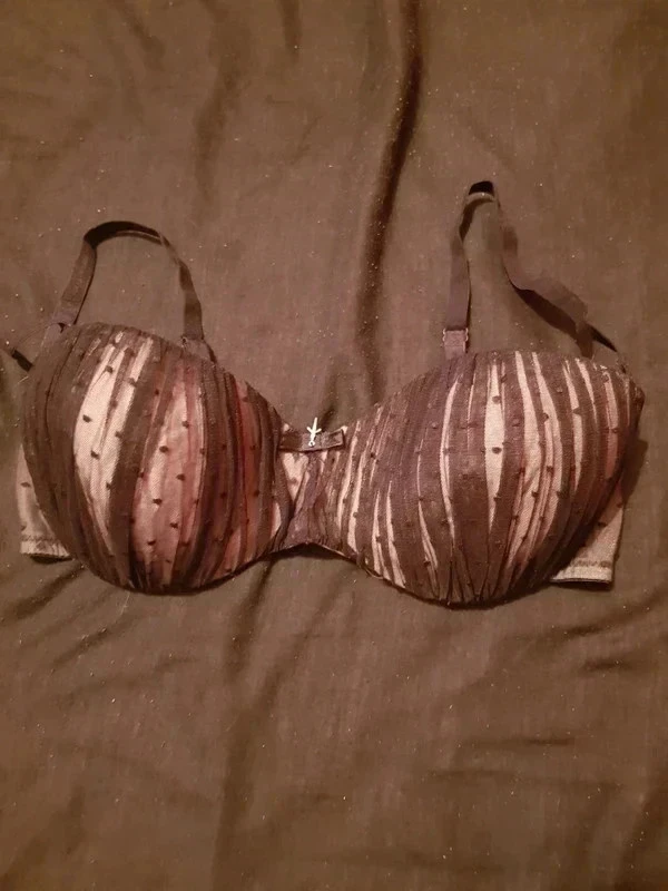 New black voile bra with removable straps – photo 2